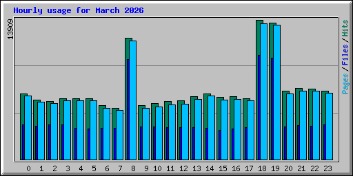 Hourly usage for March 2026